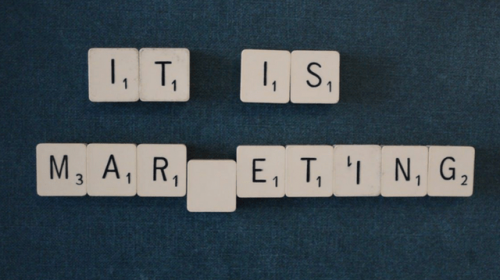 It is marketing