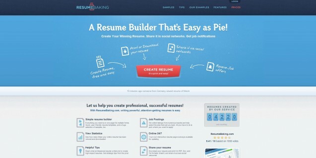 Resume Baking homepage Resume Baking homepage